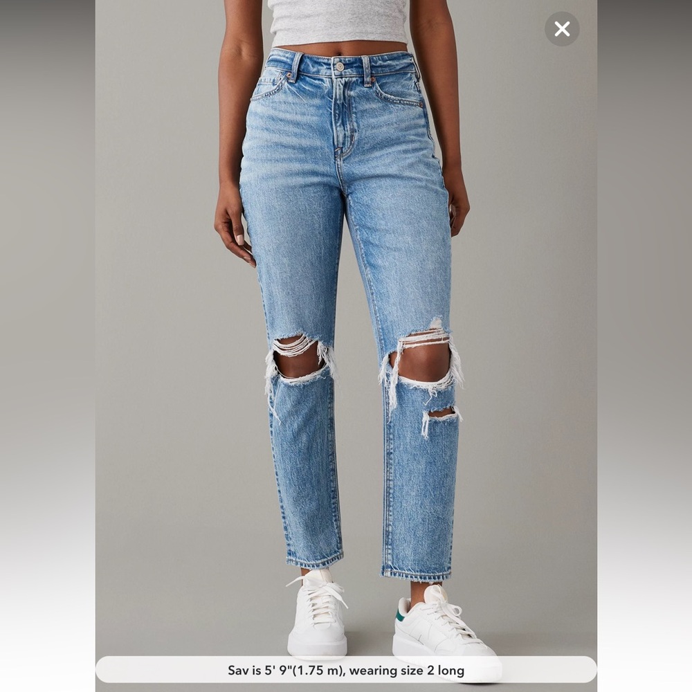 American Eagle Ripped Mom Jean 💕 Sz 14
